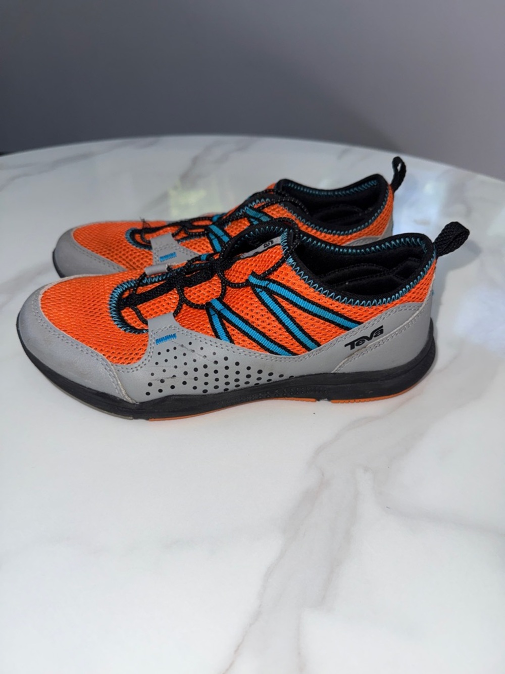 Teva Kids Orange and Teal Water Shoes